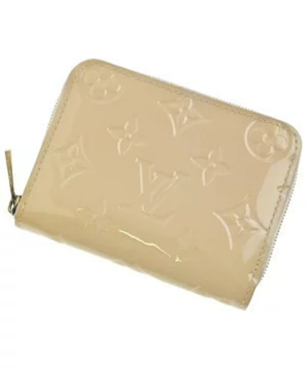 Louis Vuitton Wallet coin case Wallet Beige Cream All over